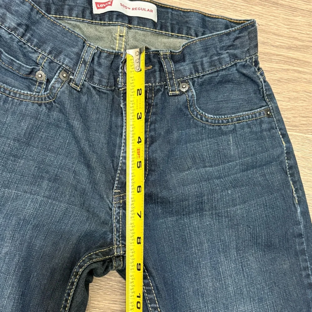 Levi's 505 Regular‎ Fit Jeans Women's 12 Reg W26 L26 Dark Wash Straight Leg